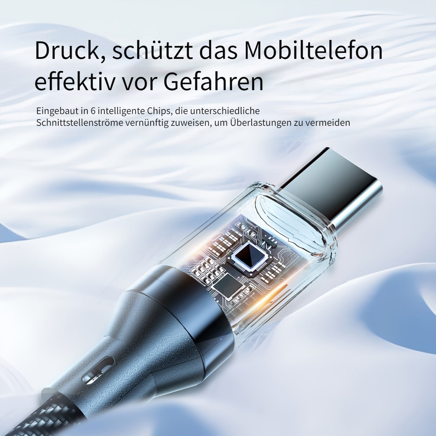 BlitzCharge Pro Turbo 120W 6A USBC Kabel mit Display