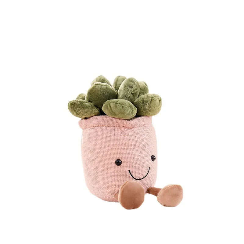 Kuschelige Blumen-Plüschfigur - Weicher Kissen-Begleiter