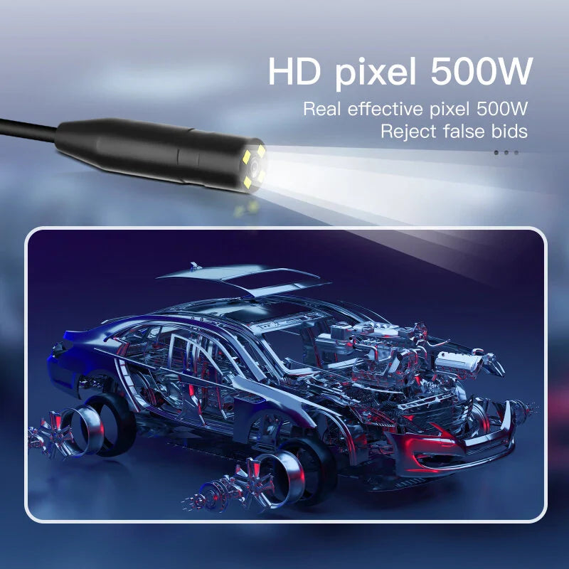 AN100 14mm Linse Endoskop Kamera für Autos, Micro USB Typ-C Android Smartphone PC, IP67 wasserdichte Inspektion