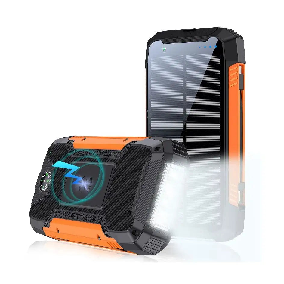 30000mAh Solar-Ladegerät Wireless Wasserfest Power Bank Extern