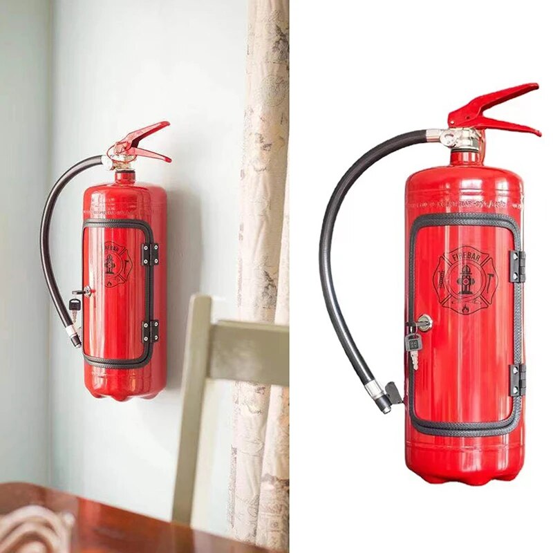 Verborgene Flaschenlagerung - Feuerlöscher-Design