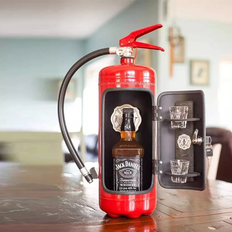 Verborgene Flaschenlagerung - Feuerlöscher-Design