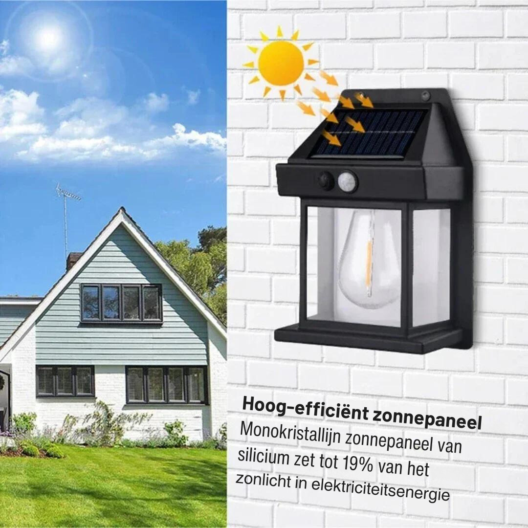 Zelara - Wandlampe mit Solarenergie