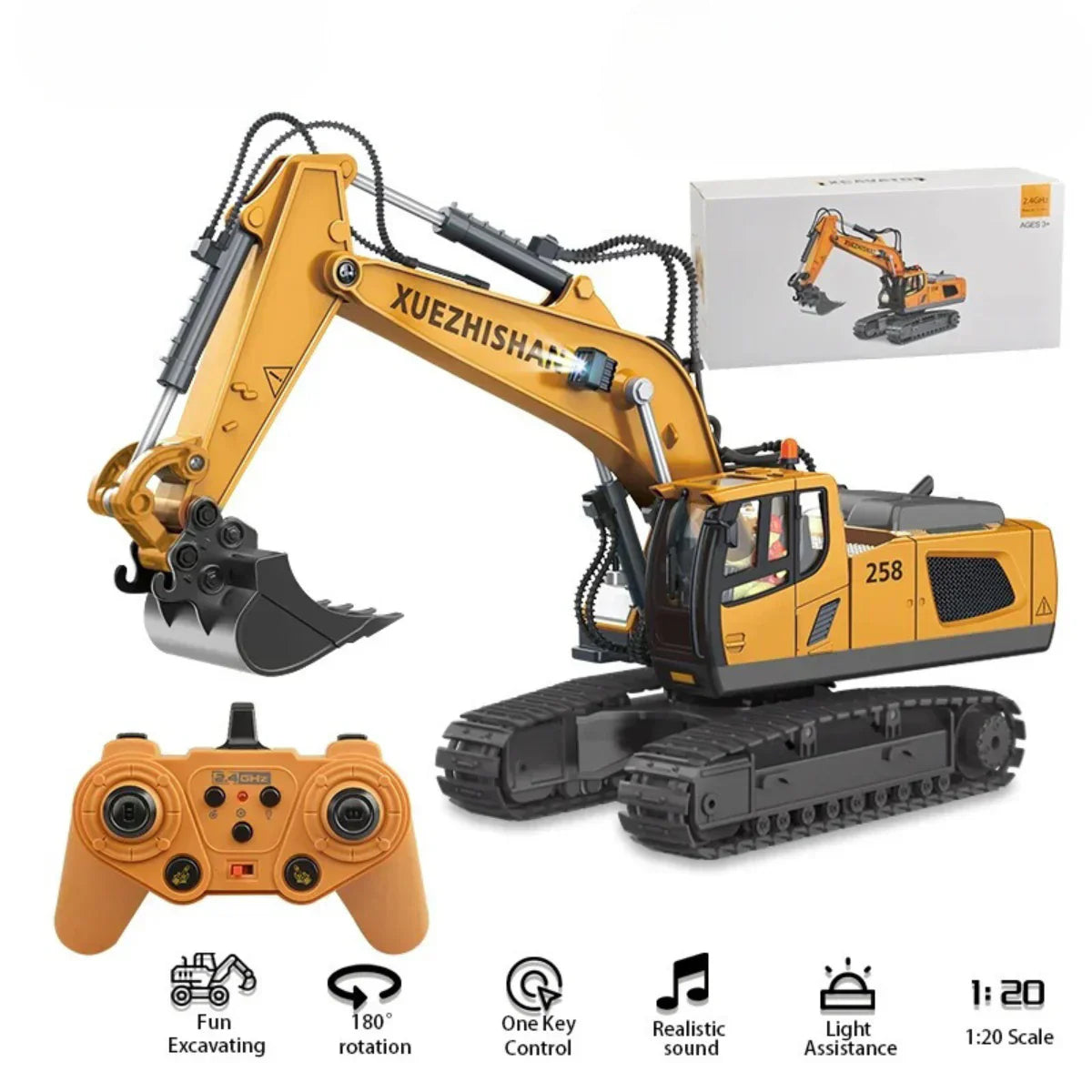 Ferngesteuertes Baustellenfahrzeug - Spaß für kleine Baumeister