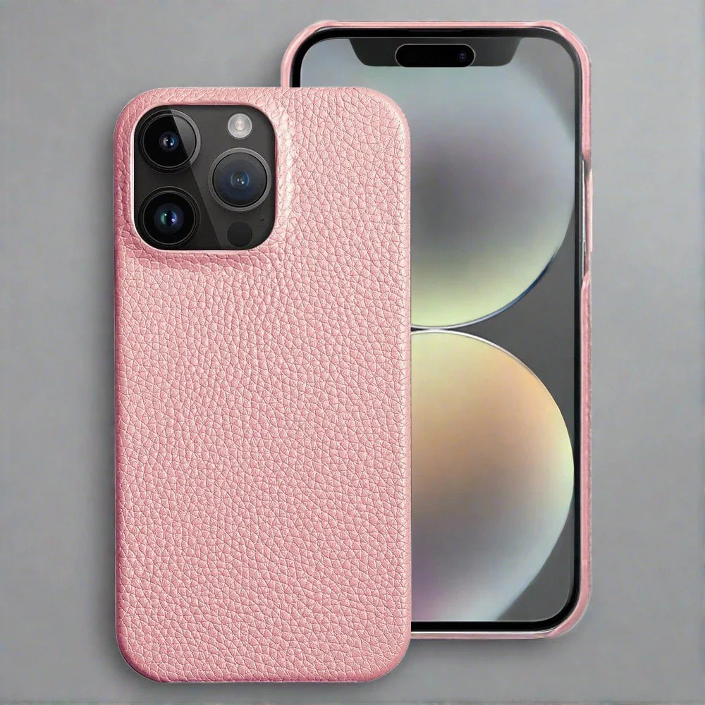 iPhone-Hülle aus Leder | Echtes Rindsleder, handgefertigt, stoßfeste Hülle
