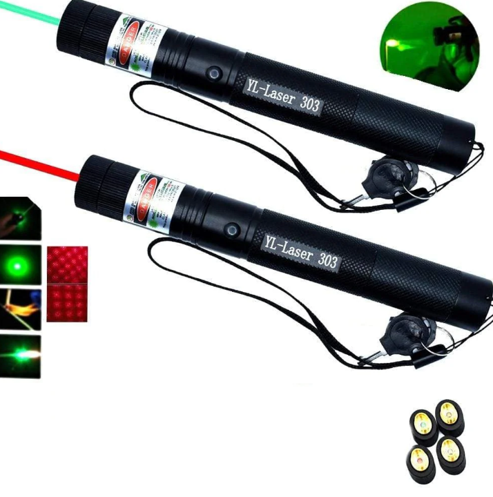 Hochleistungs-Laserpointer - Starker Grüner Laserstrahl