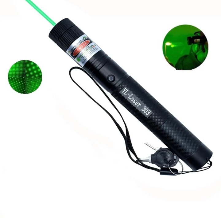 Hochleistungs-Laserpointer - Starker Grüner Laserstrahl