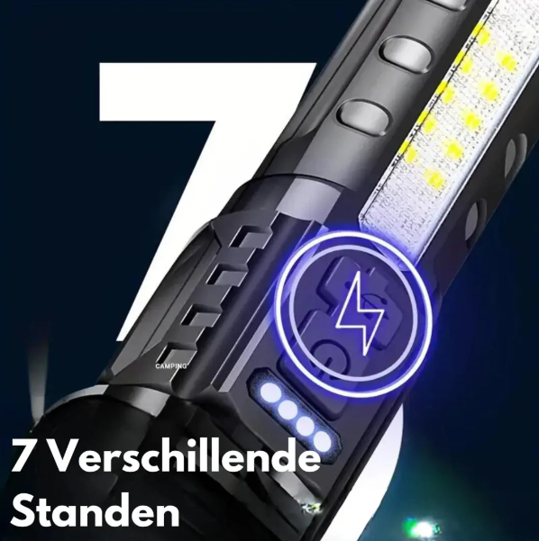 Hochleistungs-Militär-Taschenlampe - 5000 Lumen | Wasserdicht