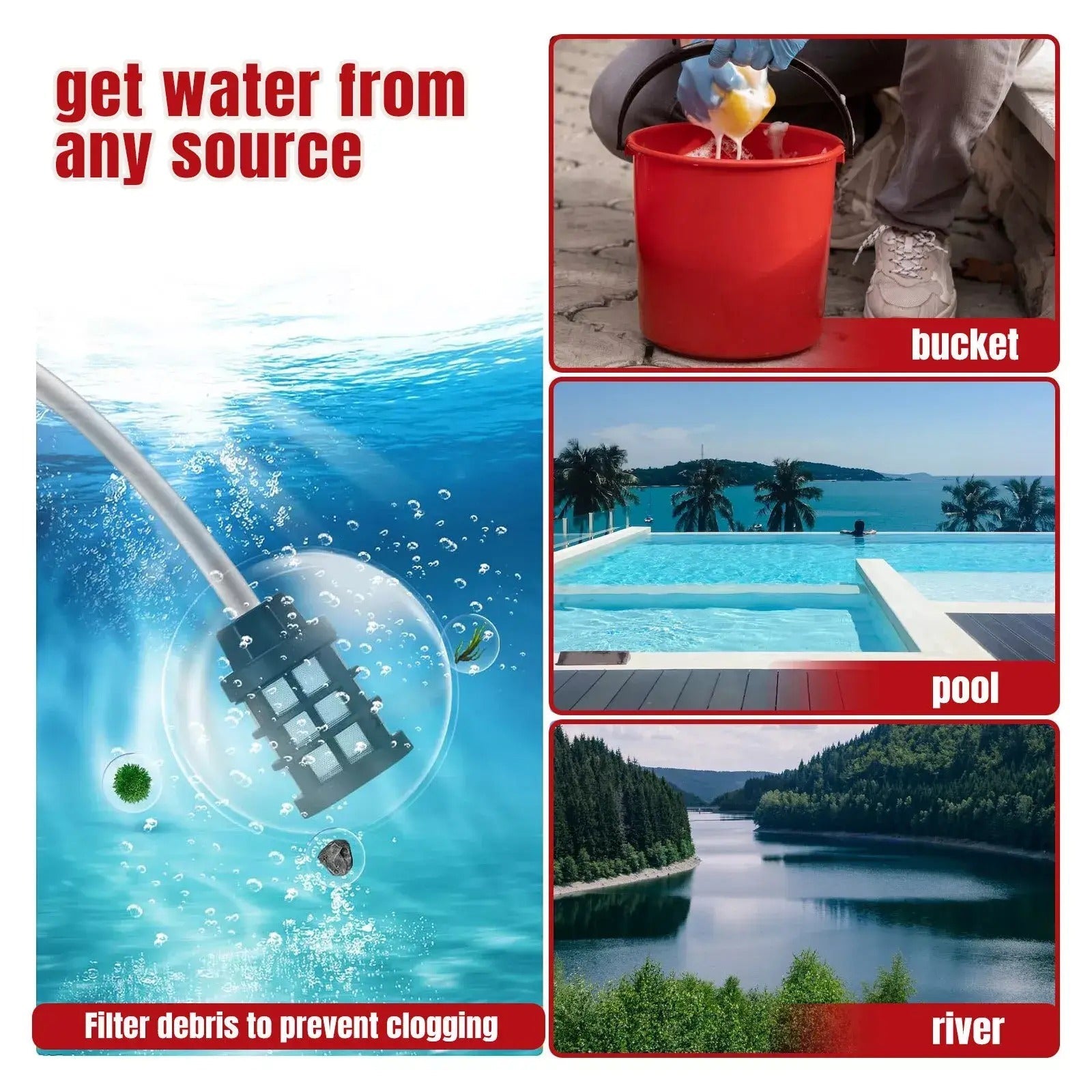 Tragbares Hochdruck-Reinigungsgerät kabellos – Mobiler Wassersprüher mit 12.000 U/min Motor für Auto & Outdoor