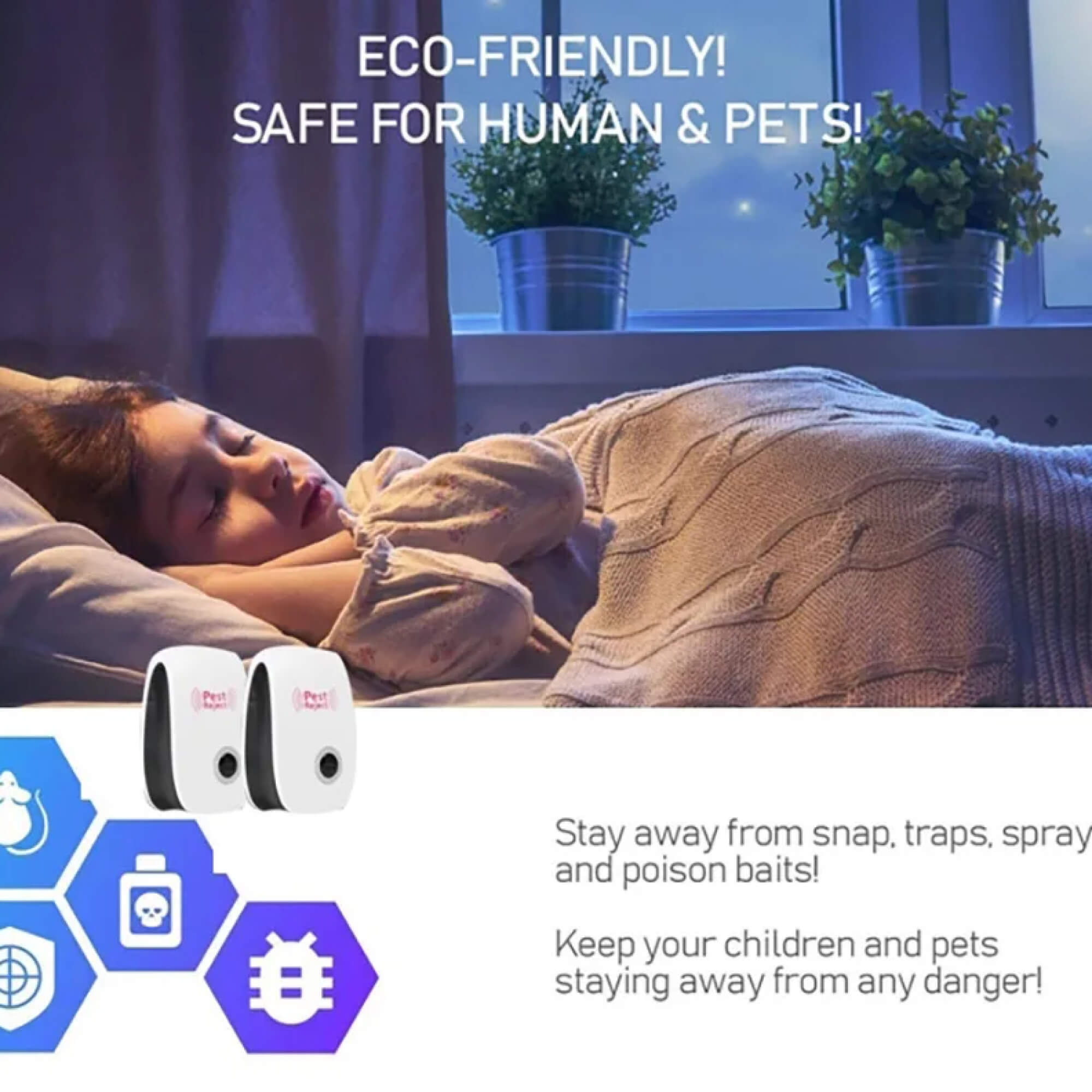 Maus Nagetiere Insekten und Nagetier Ultraschall Sonar Geräusch Abweisend Geräuschschreck Stecker