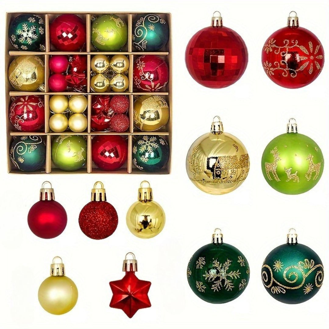 Weihnachtsbaumkugeln Dekorations-Ornamente Set