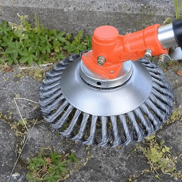 Unbreakable wire trimmer blade, round edge lawn edging and weed trimmer, stainless steel, 360° rotatable