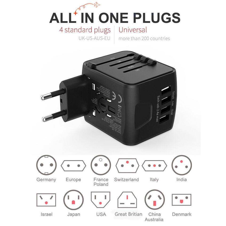 Ultimatives Reise-Power-Hub: All-in-One Universaladapter