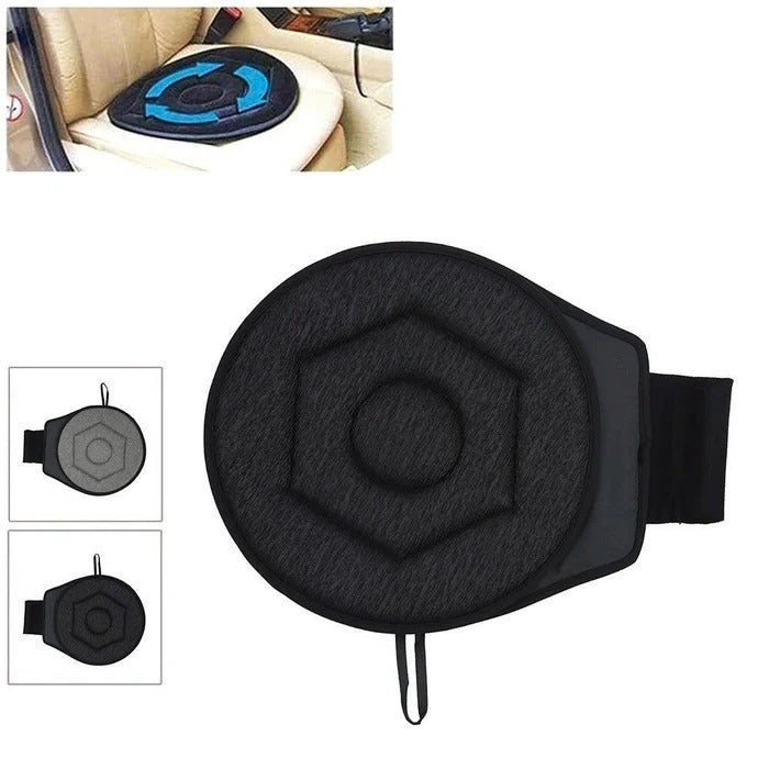 Drehbares Sitzkissen - 360 drehbares Sitzkissen Pivot-Disc-Pad für Senioren, Drehstuhl-Hilfe zum einfachen Drehen vom Auto in den Rollstuhl