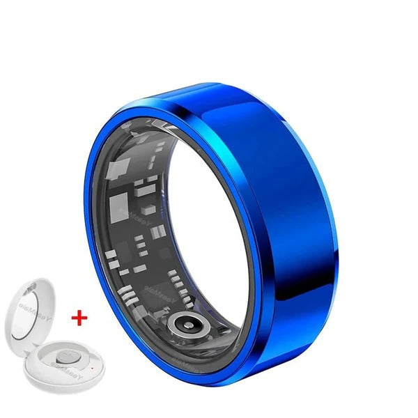 Titanium Smart Ring für Männer und Frauen, entwickelt zur Überwachung des Blutdrucks und zur Verfolgung von Gesundheitskennzahlen. Stilvoll und multifunktional.