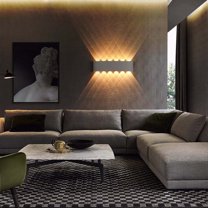 Moderne Wasserdichte LED-Außenwandleuchte aus Aluminium