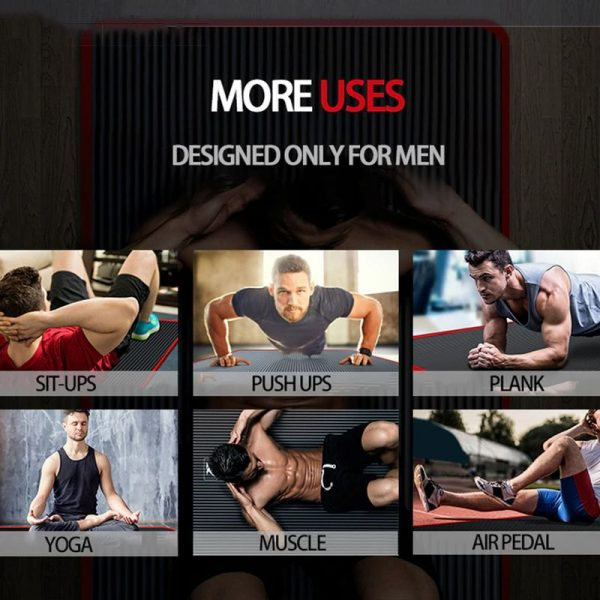 Fitnessmatte Männer Hohe Dichte Übungs Yoga Rutschfeste Matte Für Fitnessstudio Zuhause