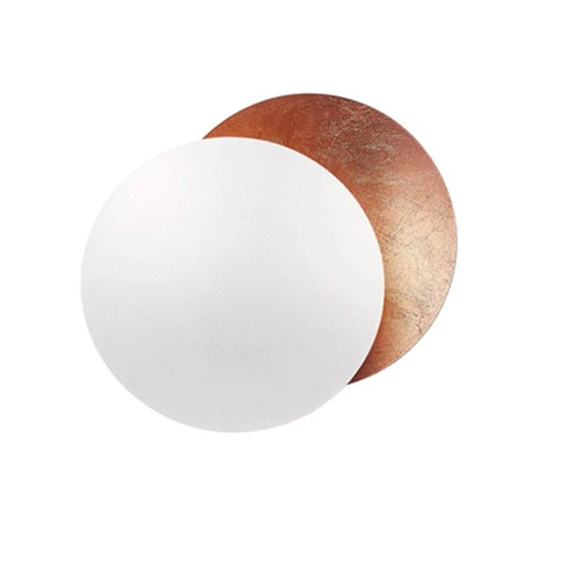 Italienische Mond Konzept Wandlampe – Drehendes Silber-Eklipse-Design für einen faszinierenden Glanz in Ihrem Wohnzimmer, Schlafzimmer oder Nachttisch.