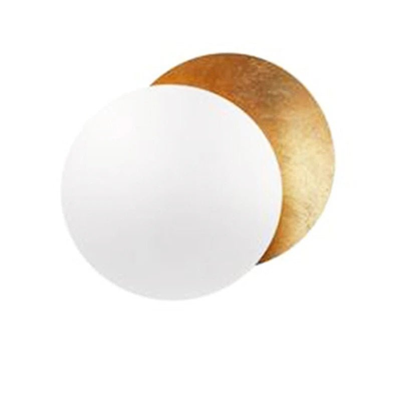 Italienische Mond Konzept Wandlampe – Drehendes Silber-Eklipse-Design für einen faszinierenden Glanz in Ihrem Wohnzimmer, Schlafzimmer oder Nachttisch.