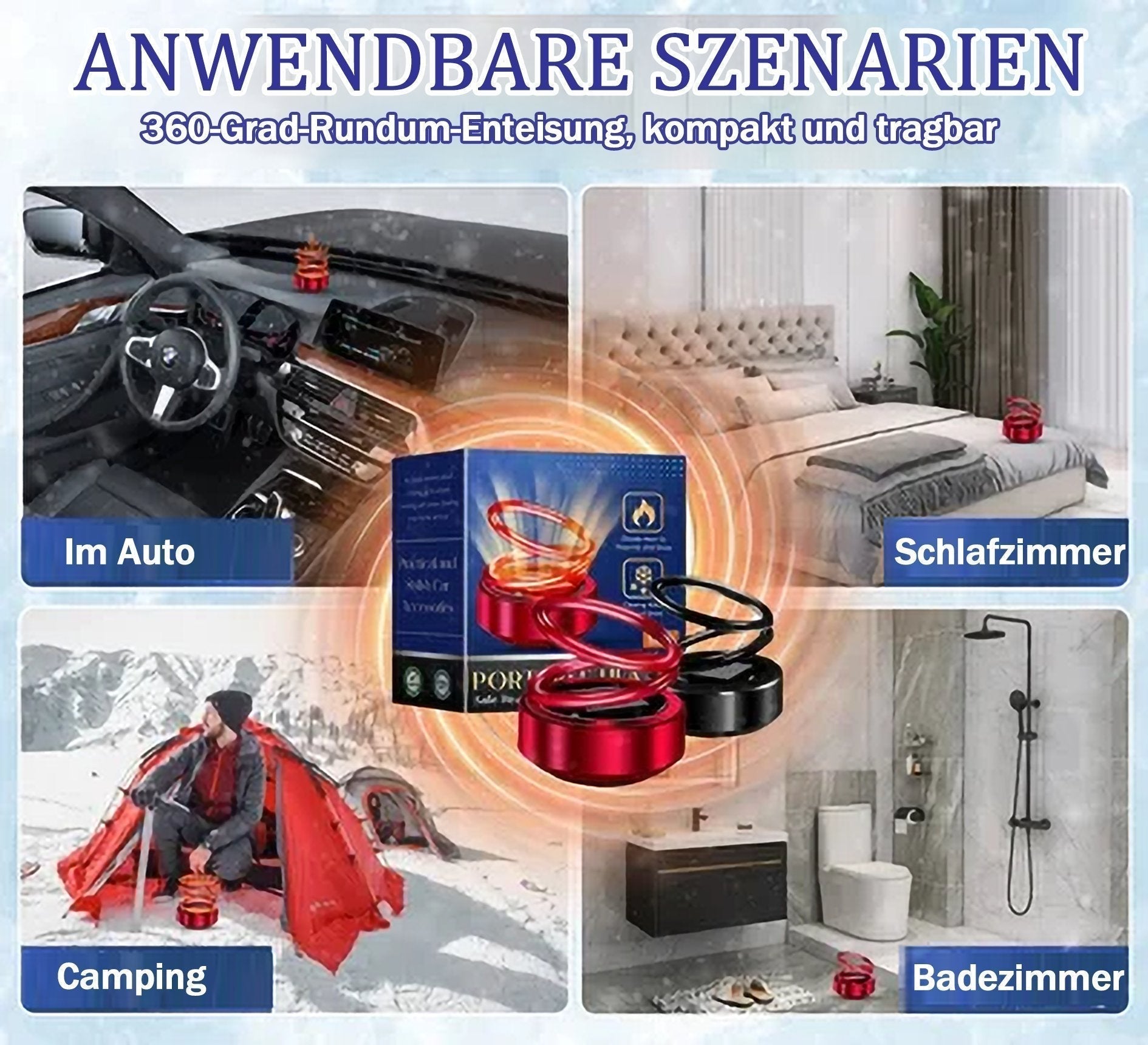 Heizung ohne Strom | Tragbarer Heizer für kostenlose Wärme | KinetiWarm