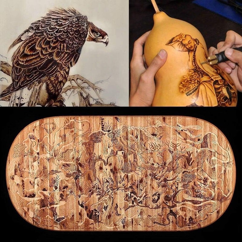 Holzbrenner-Set mit Digitaler Temperaturregelung