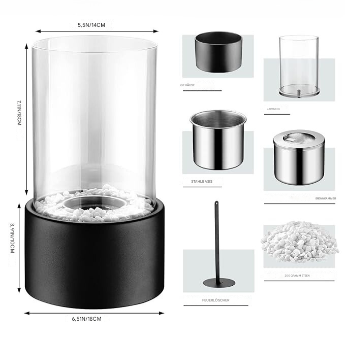 Klassische Öl Lampe mit Glaszylinder