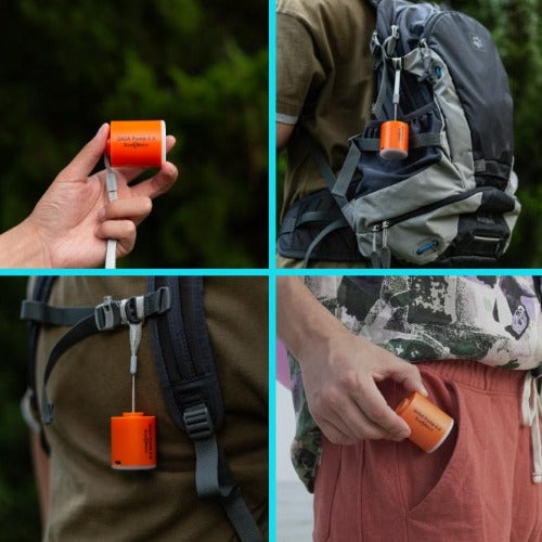 Kompakte Luftpumpe & Taschenlampe