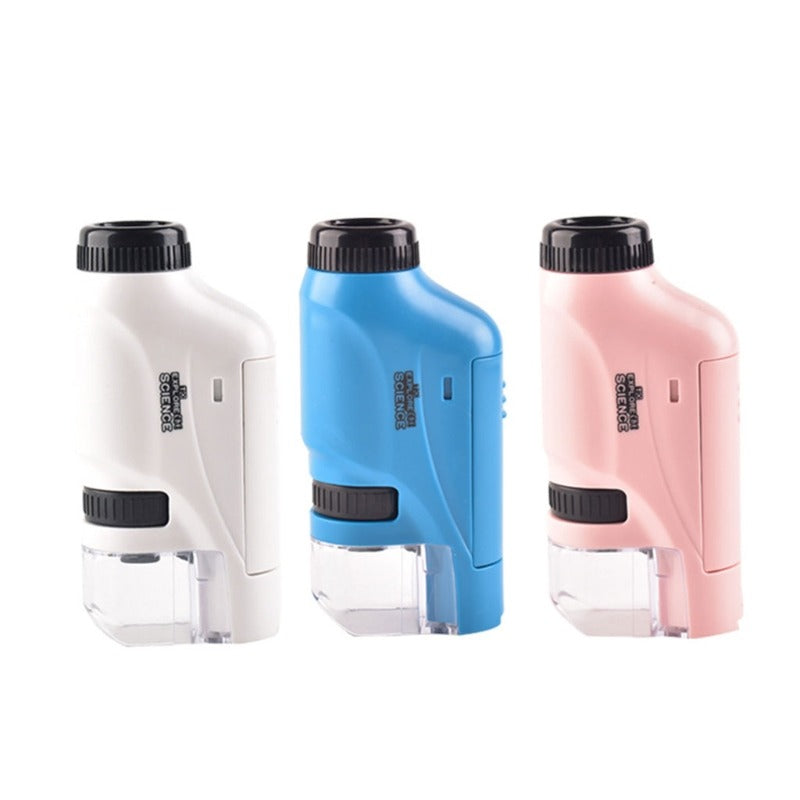 Kompaktmikroskop für Kinder - Tragbar | LED-Beleuchtung