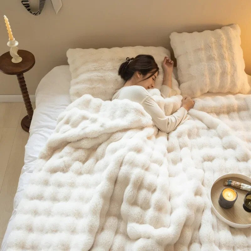 Kuschelplüschdecke - Wärmende Wohndecke - Weich & Gemütlich
