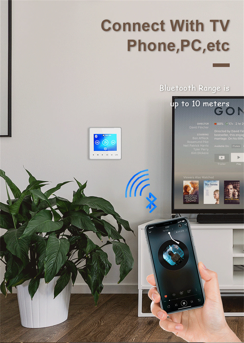 Hochwertiger Mini Bluetooth-kompatibler 2,8-Zoll-HD-Bildschirmverstärker, Musikzentrum, Soundsystem für TV-Tablet, Smart Digital Stereo FM Aux | Limitierte Auflage