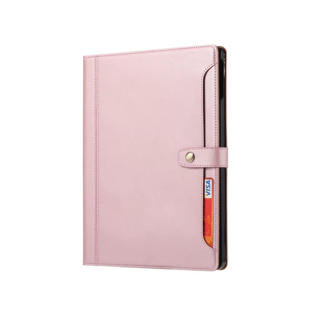 Leder Folio Case mit Kartenfächern & Stifthalter für iPad