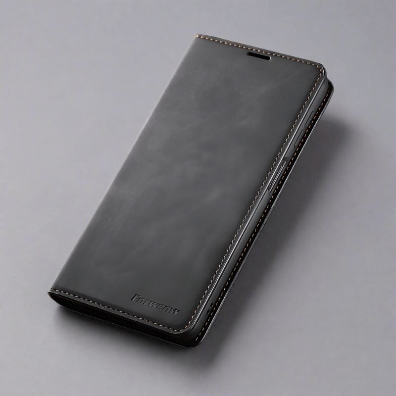Magnetische Flip Cover Leder iPhone 16 Brieftaschenhülle