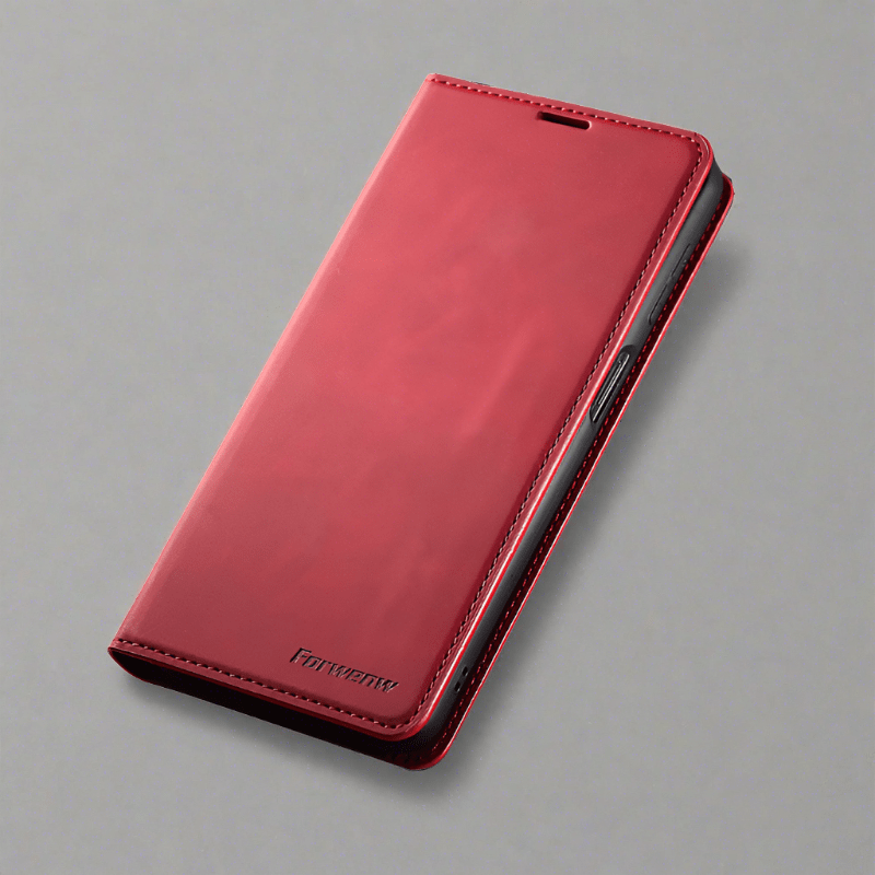 Magnetische Flip Cover Leder iPhone 16 Brieftaschenhülle
