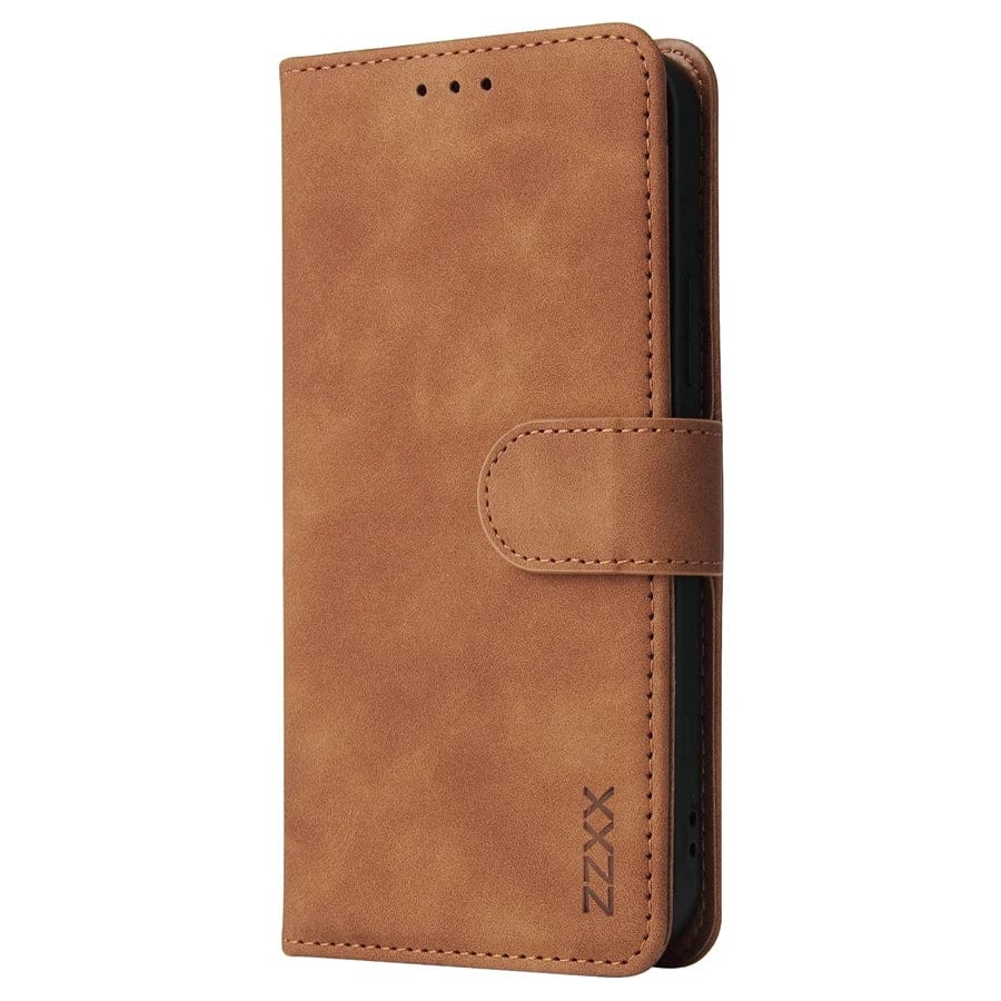 Leder iPhone Wallet Flip Cover Magnetische Hülle