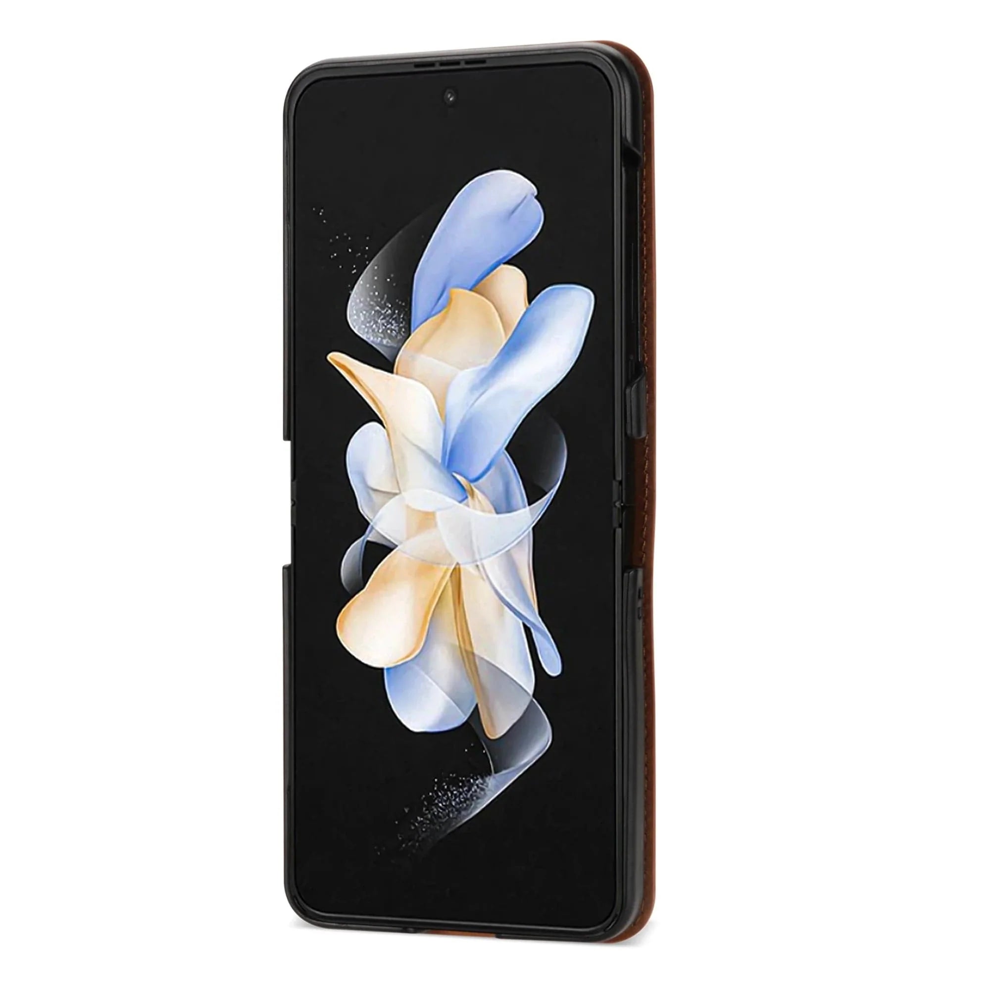 Leder Schütz Hülle für Samsung Z Flip Kartenhalter