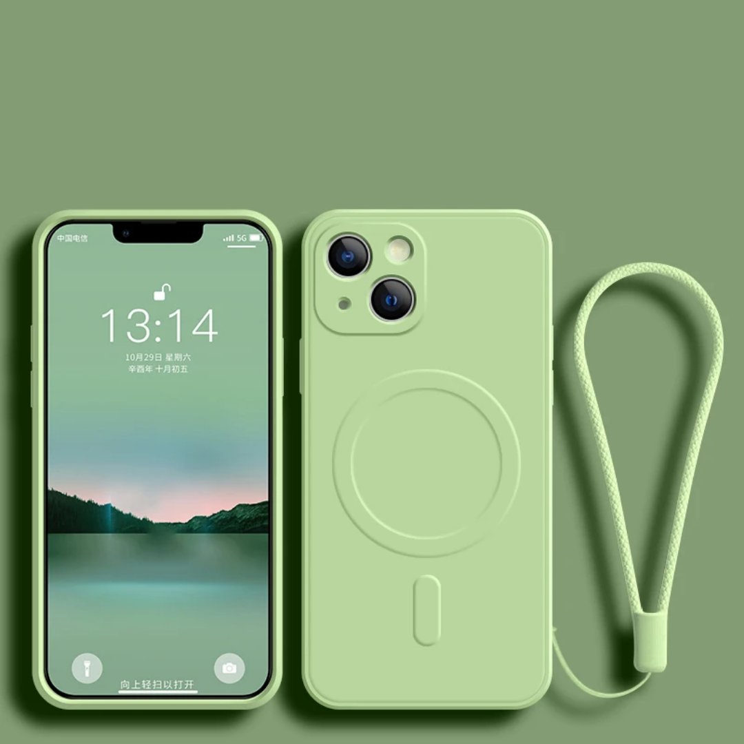 Hellgrünes MagSafe Strap Case