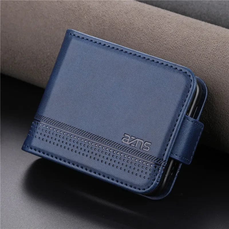 Magnetische Leder Samsung Z Flip Brieftasche Hülle