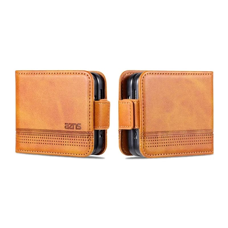Magnetische Leder Samsung Z Flip Brieftasche Hülle
