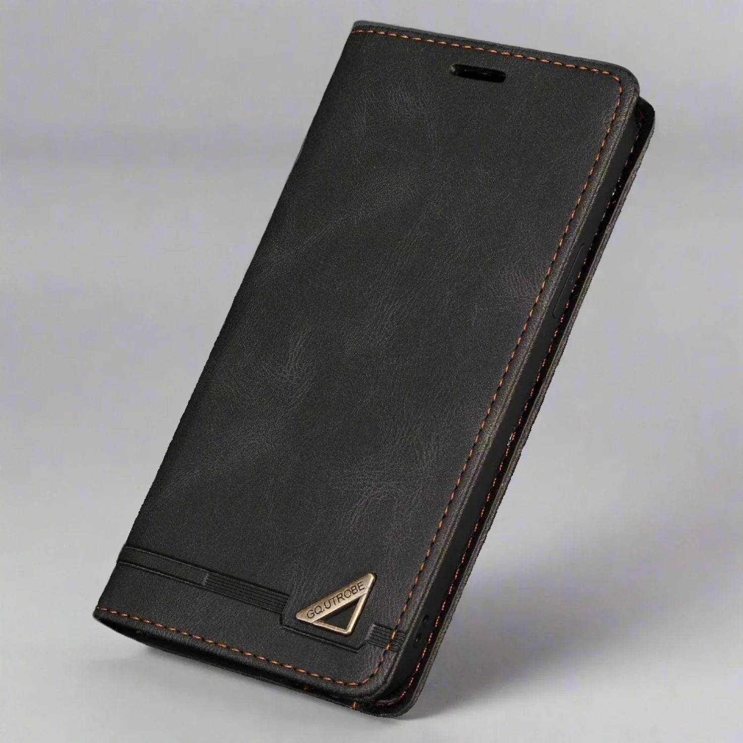 RFID Blockierende Magnetische iPhone Leder Flip Cover Geldbörse Hülle