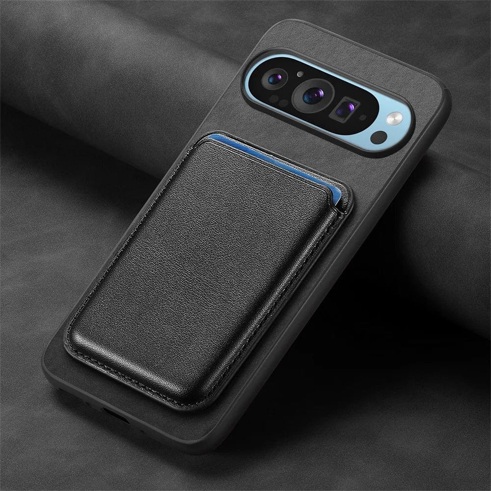 Magnetische abnehmbare Google Pixel Leder Geldbörse Tasche