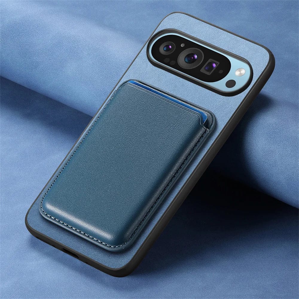 Magnetische abnehmbare Google Pixel Leder Geldbörse Tasche