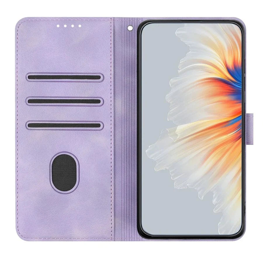 Magnetische rutschfeste Leder iPhone Flip Cover Geldbörse Hülle