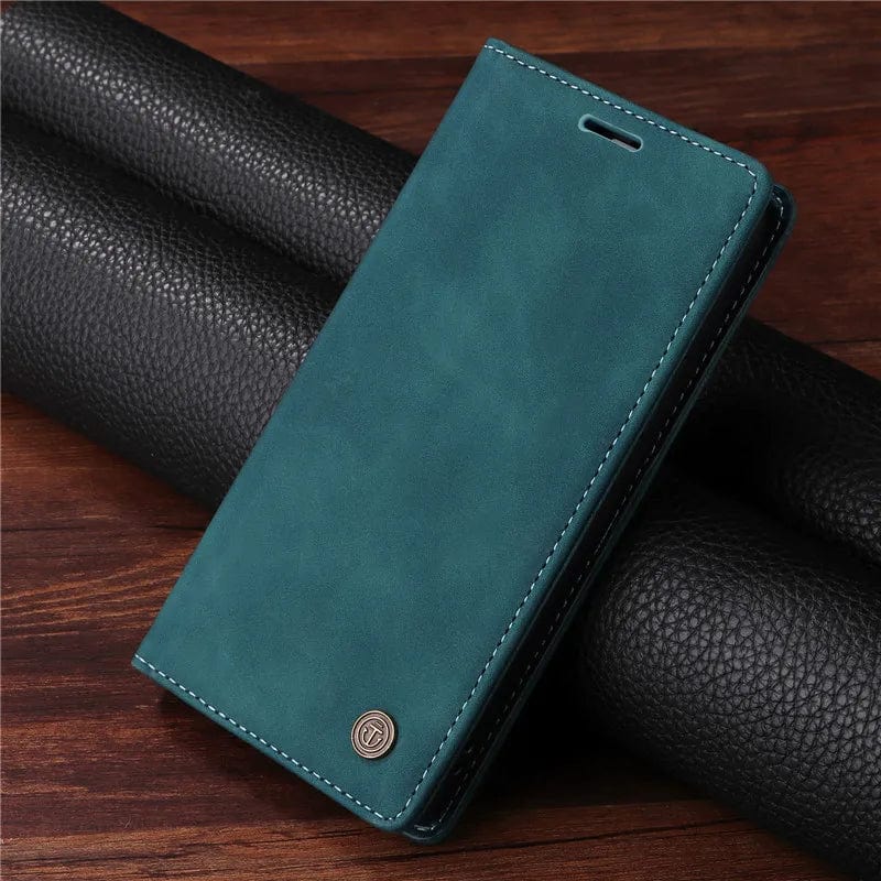 Magnetische Leder Flip Cover iPhone Geldbörse Hülle