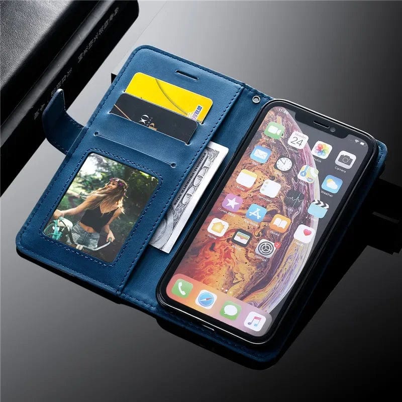 Magnetischen Leder Google Pixel Flip Cover Brieftasche Hülle
