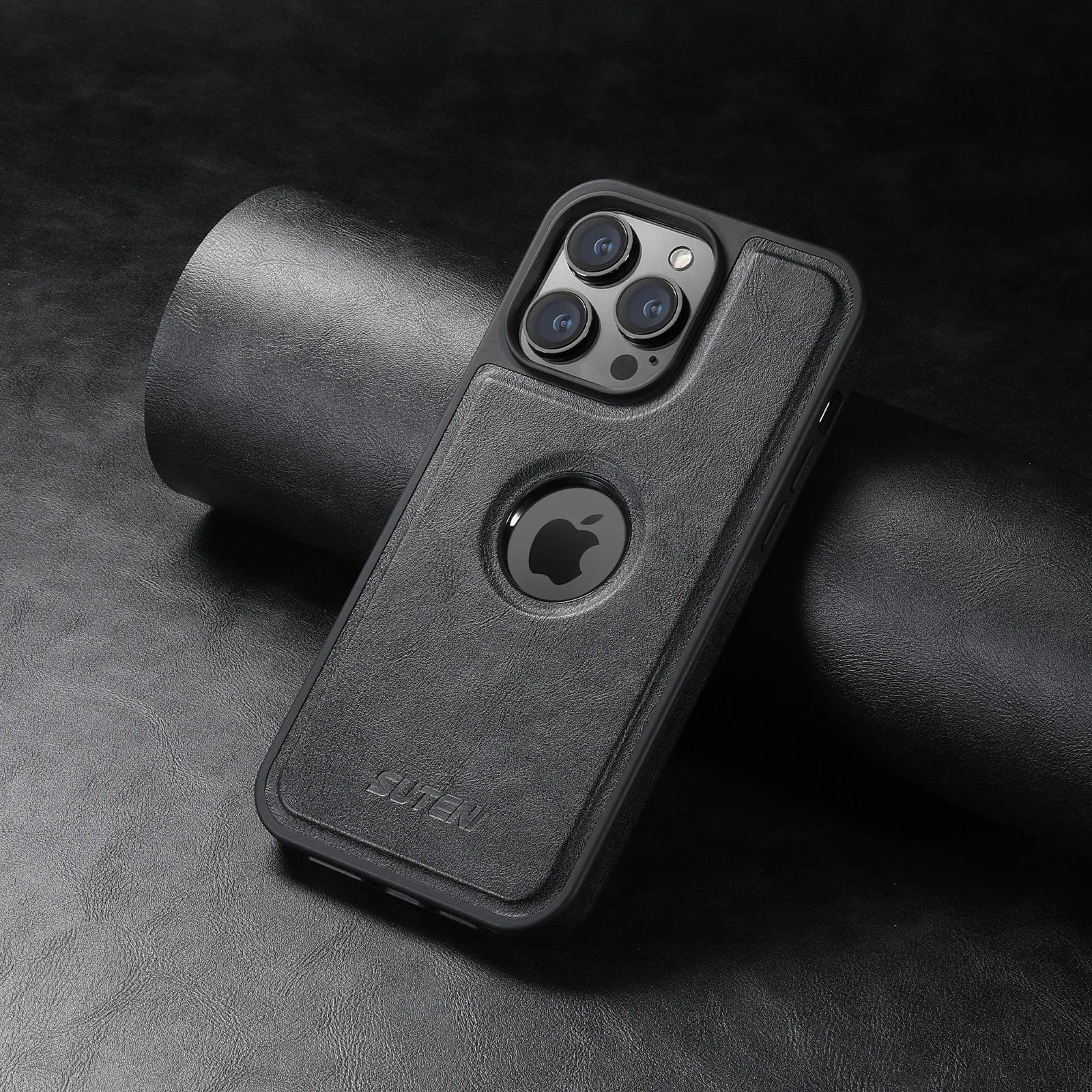 Magnetische MagSafe iPhone Leder Wireless Charging Case