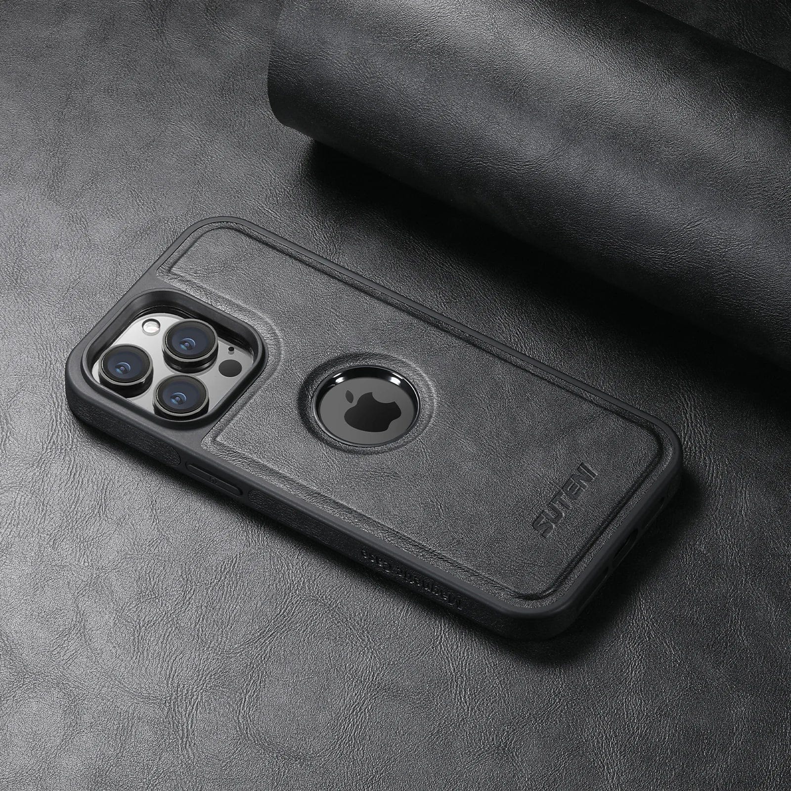Magnetische MagSafe iPhone Leder Wireless Charging Case