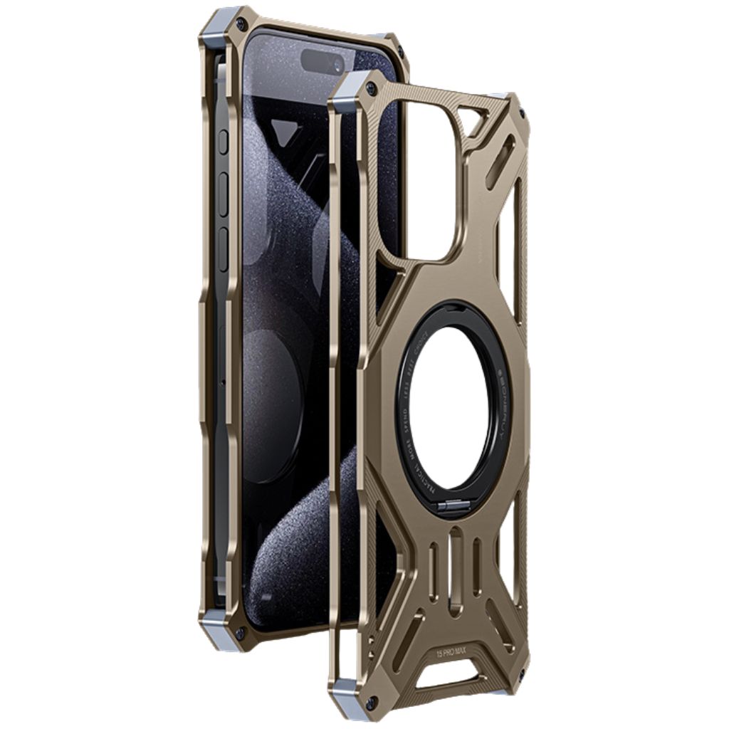 Magnetisches Metallgehäuse mit Standfuß für iPhone