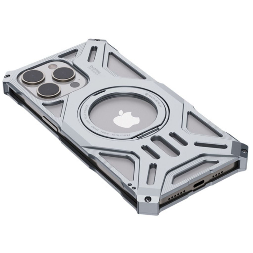 Magnetisches Metallgehäuse mit Standfuß für iPhone