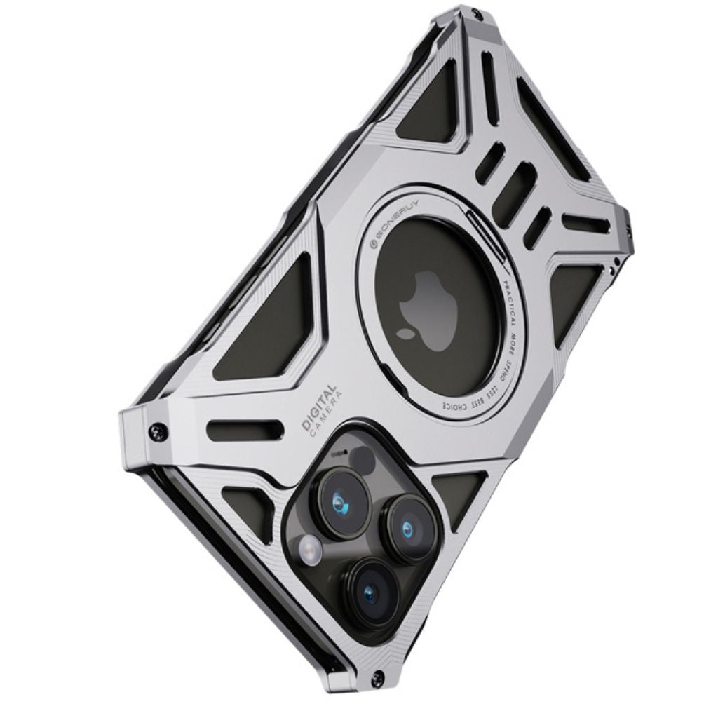 Magnetisches Metallgehäuse mit Standfuß für iPhone