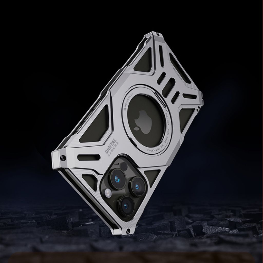 Magnetisches Metallgehäuse mit Standfuß für iPhone